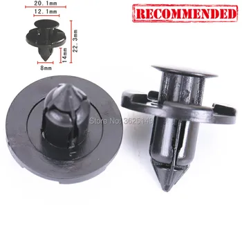 

1000Pcs Plastic Rivet Fastener Mud Flaps Bumper Fender Push Clips #01553-09321 For Nissan for Mitsubishi For INFINITI G35 FX35