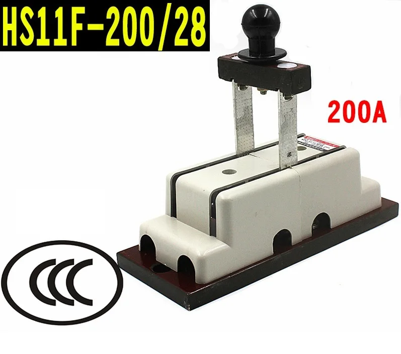 

Knife Switch, DPDT, On-Off-On, Screw Terminals, 200A, 1.2kg 22x9cm