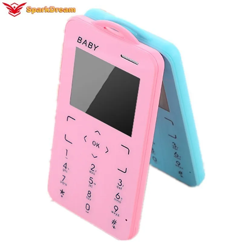 

T5 Mini Mobile Phone 1.8" Ultra Thin Card Pocket Student MP3 Low Radiation Push Button Support TF Card Small Slim Size Cellphone