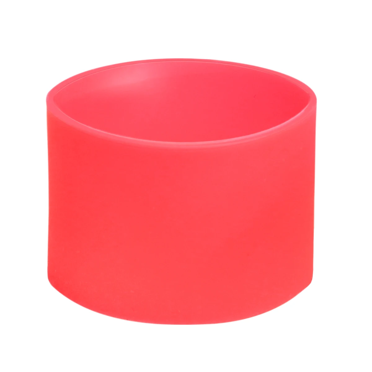 

1pc Solid Color Silicone Heat-resistant Cup Sleeve Protective Non-slip Water Glass Cover for Bottle Mug