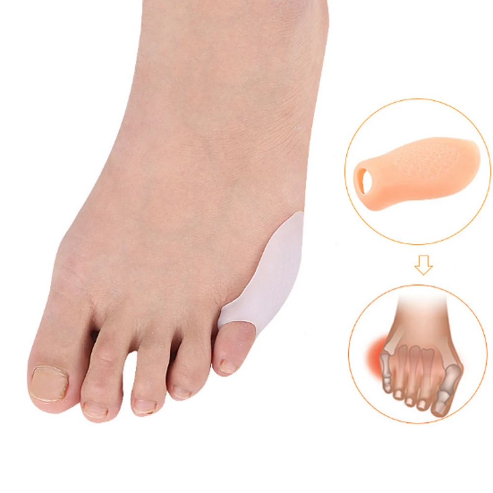 

1 pair Toe Silicone Separator Correction Valgus Hallux Foot Bunion Thumb Care Pad Pair