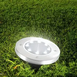 1,2 в 0,5 Вт солнечные 8LED сад грунтовый светильник водонепроницаемый Газон лампа для коридора светильники для сада Освещение