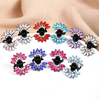 

Princess jewelry Hair Claw hairpin Mini Children's gifts headdress hair clip 12PCS/Lot Children DIY small catch clip hair clips