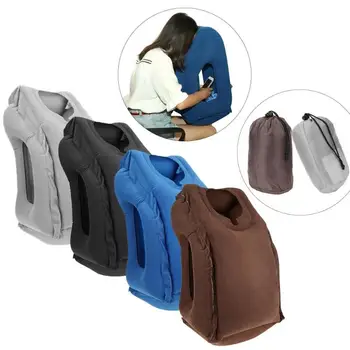 

VODOOL Portable Folding Inflatable Travel Pillow Soft Air Cushion Body Back Support Trip Pillows For Airplane Cars Office Home