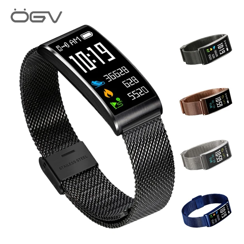 

OGV X3 Smart Bracelet Waterproof mi band 3 sports watch Measure Heart Rate Monitor Wristband fitness bracelet for Android IOS