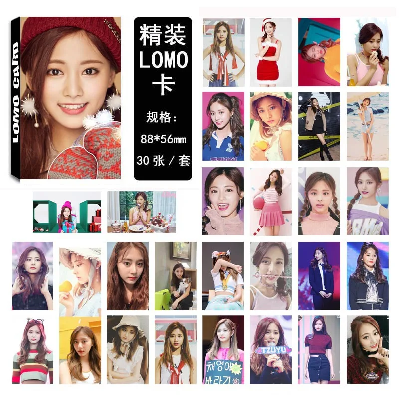 30 шт./компл. KPOP Twice Tzuyu одиночный 03 альбом HD фото карты ПВХ карты самодельные LOMO карты фотокарты