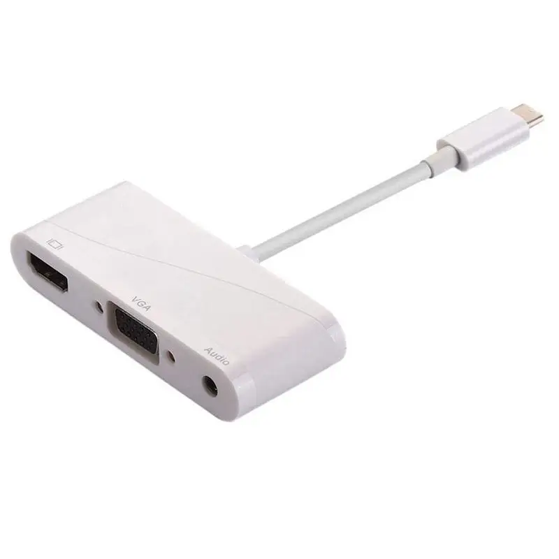 USB C к HDMI VGA адаптер 3 1 DVI 0 концентратор многопортовый для MacBook/MacBook Pro/Chromebook Pixel To |