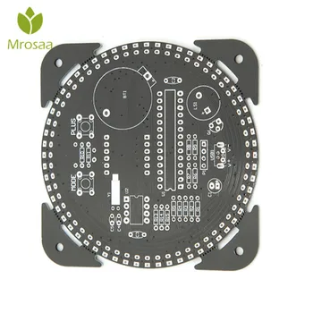 

Brand new Upgrade DIY Light Control Rotation LED Electronic Clock Kit Board Rotating electronic clock Nightlight music Clocks