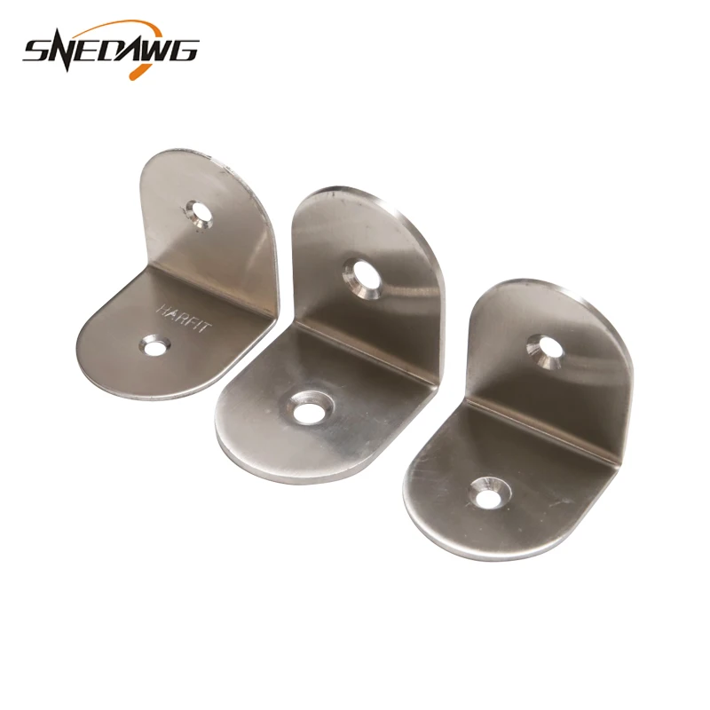 

2pcs Stainless Steel Corner Bracket 40x40x38/45x45x40mm 90 Degree Angle Bracket L Type Furniture Bracket for Cabinet Table Bed