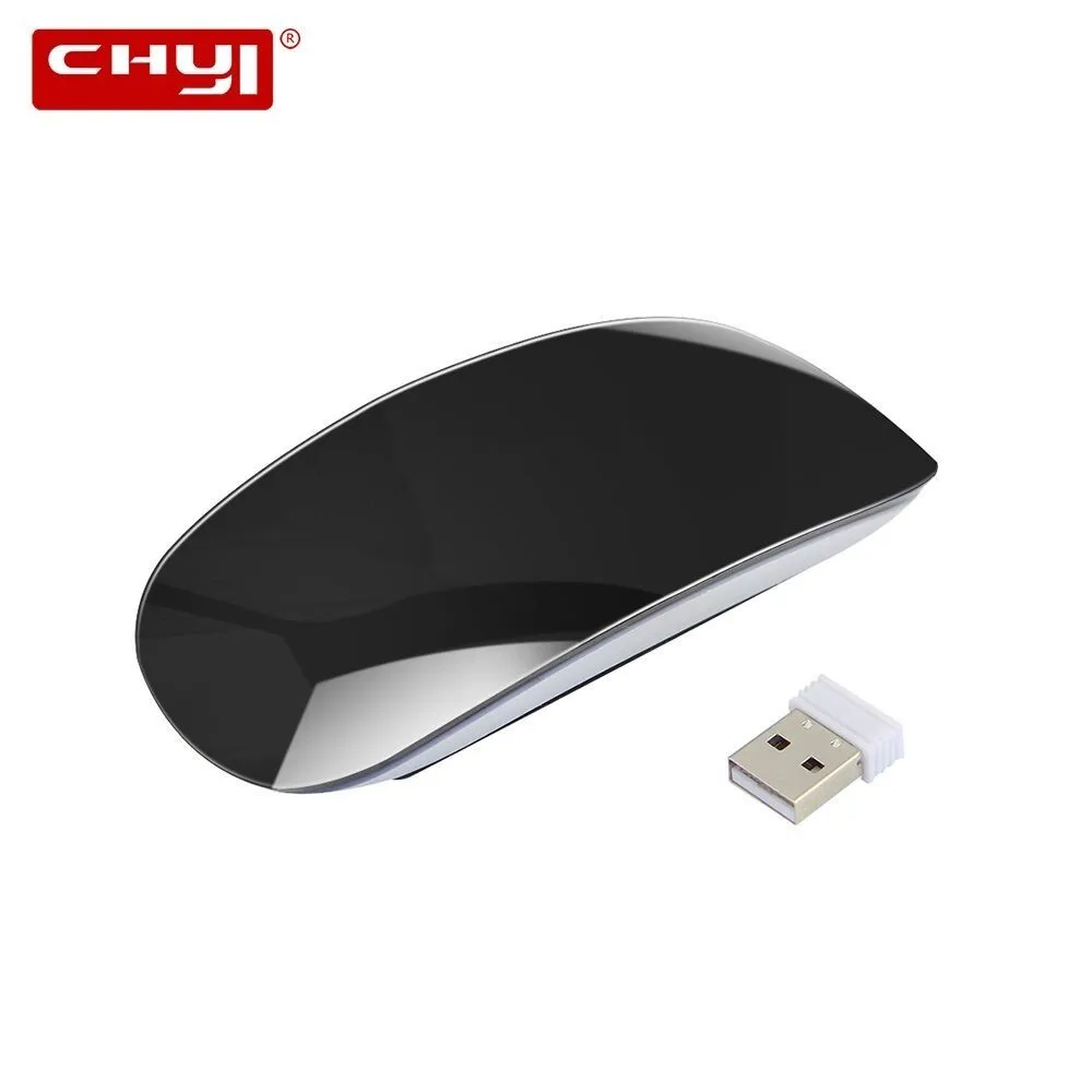 USB chyi Беспроводная тонкая мышь сенсорное колесо Волшебные мыши 2,4G 1600 dpi оптическая мини Mause для ноутбука Apple Настольный ПК