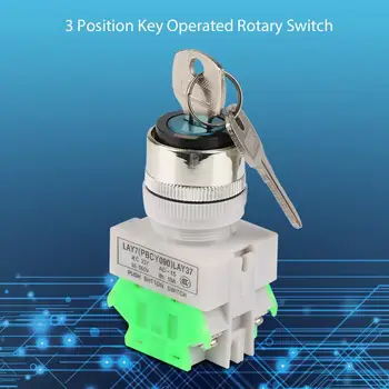 

3 Position Operated Switch 2 s 22mm Mount LAY37-20Y/31