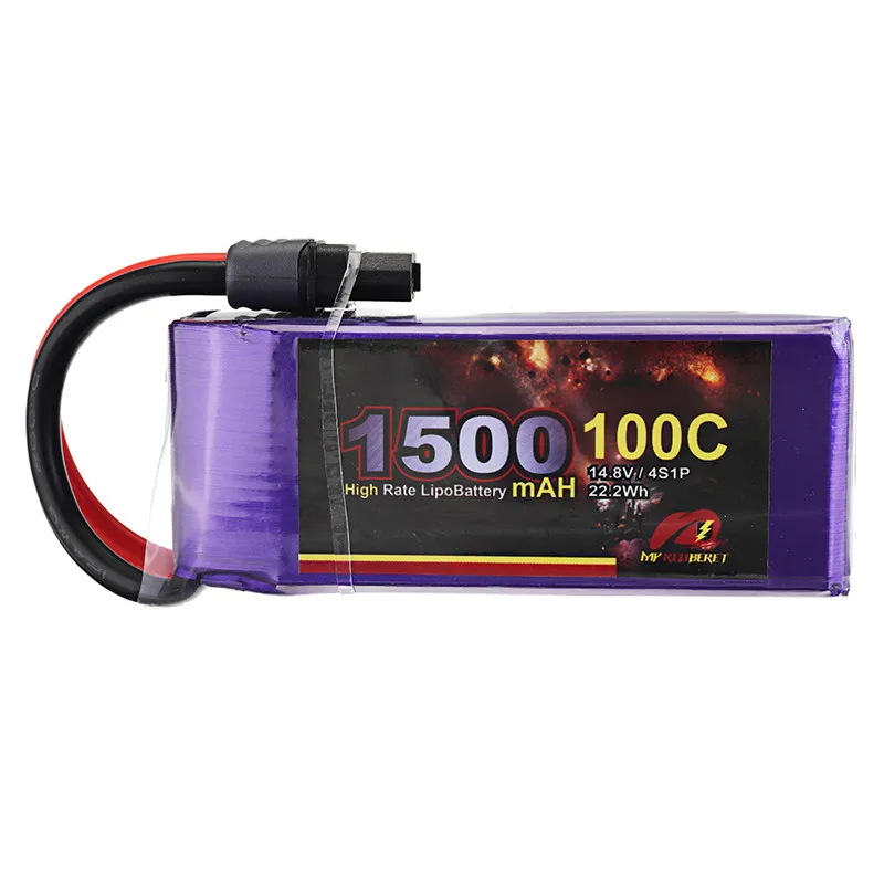 

High Power MY Red Beret 14.8V 1500mAh 100C 4S Lipo Battery XT60 Plug RC Battery For Tyro99 FPV Racer RC Drone Accs