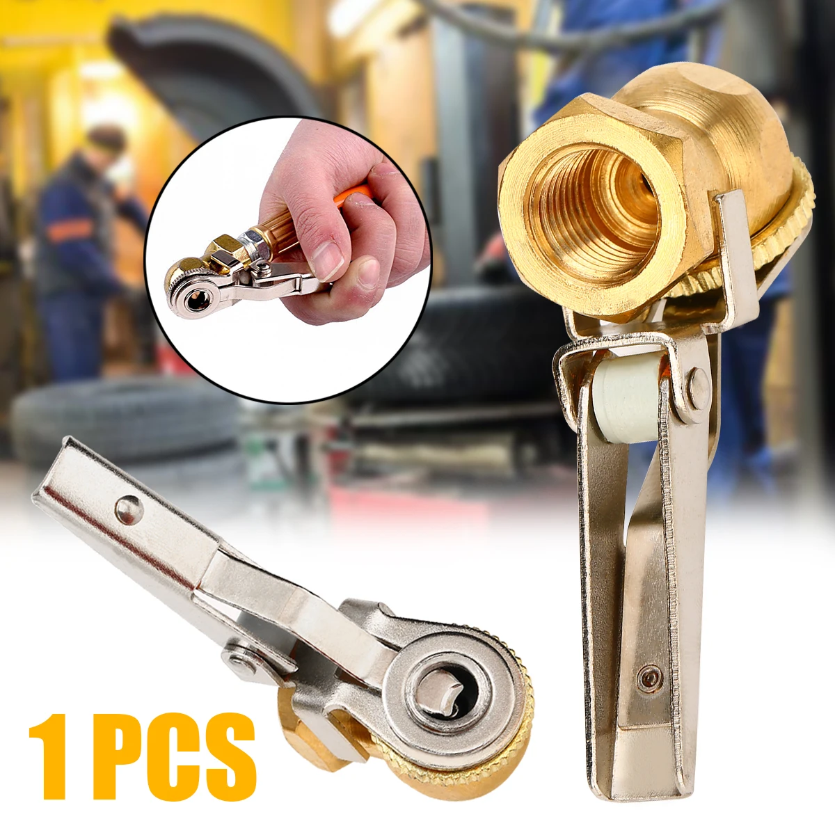 

FOR Tire Changers 1PC 45 Degree Head Ball Foot Air Chuck 1/4" NPT Clip-On Ball Foot Tire Tyre Inflator Fitting Kit Mayitr