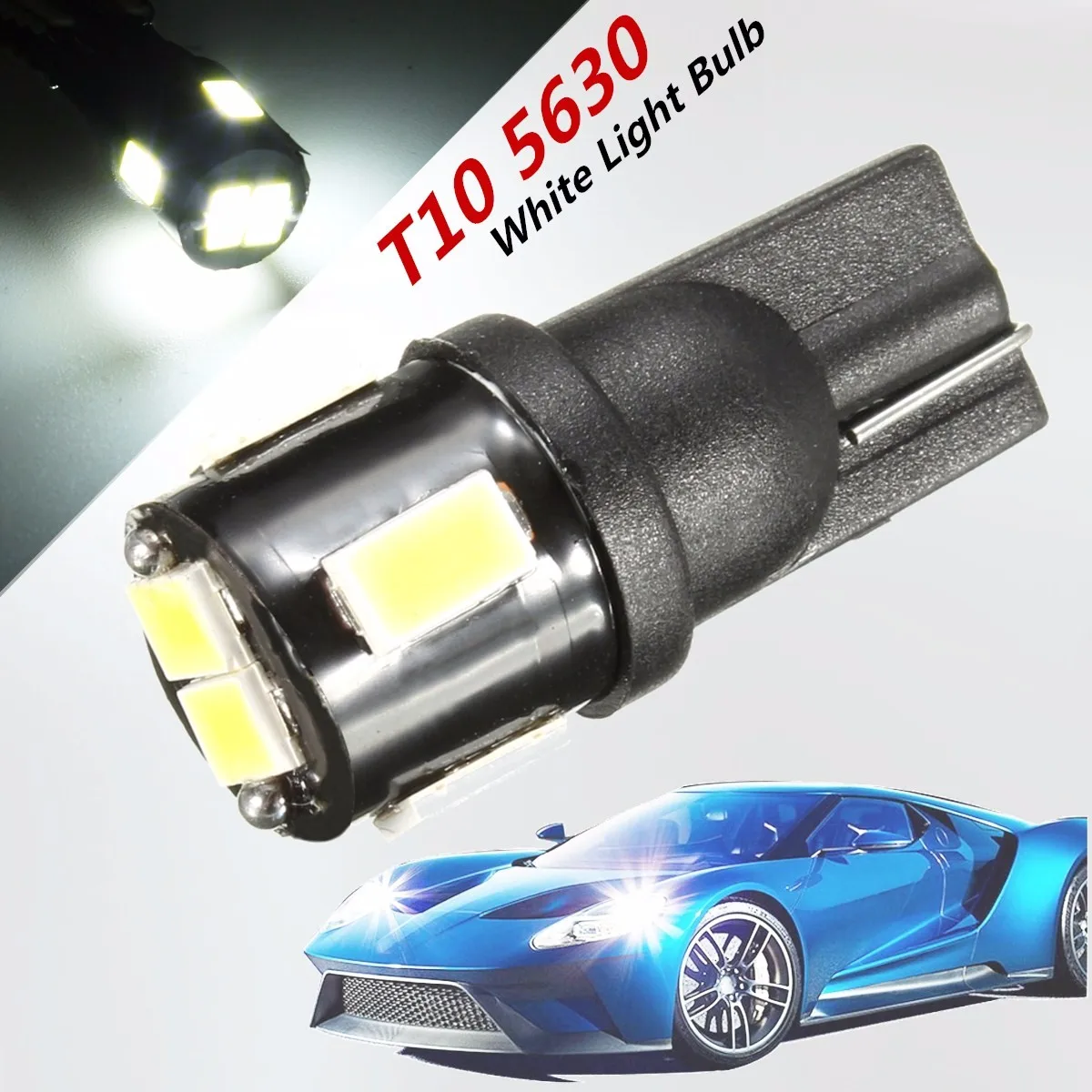 6 SMD T10 5630 DC12V Белый светодиодный 194 168 175 W5W 2825 192 автомобиль лампа светильник лампочка