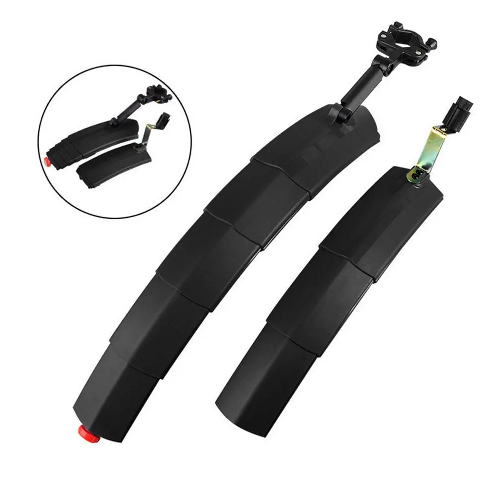

Road Mountain Bike Fenders Set Retractable Front Rear Mudguards With Bright Tail Hot Sale Dropshipping