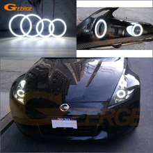 Для Nissan 370Z Z34 Fairlady 2009 2010 2011 2012 2013 Отлично 4 шт. smd led Ангельские глазки гало кольца ультра яркие красные/зеленые/дневные ходовые огни