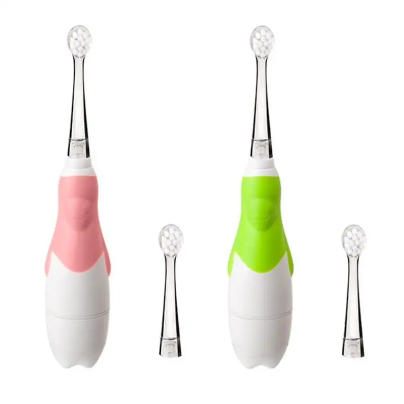 Kids Baby Electric Toothbrush With Toothbrush Head Waterproof Soft Hair