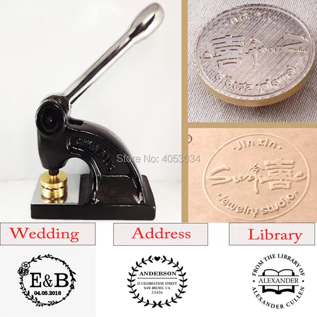 Custom Embossing Stamp Personalized Heavy Duty Desk Embosser