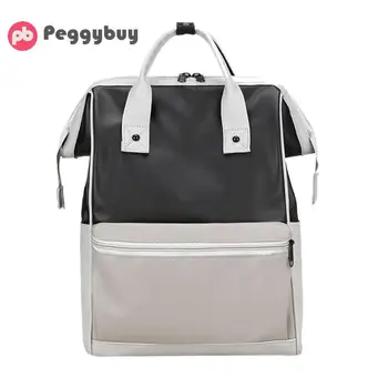 

Big Mummy Backpacks Hit Color Waterproof Baby Nursing Diaper Shoulder Bags Fashion Mummy Striped Multifunctional Nursingbackpack