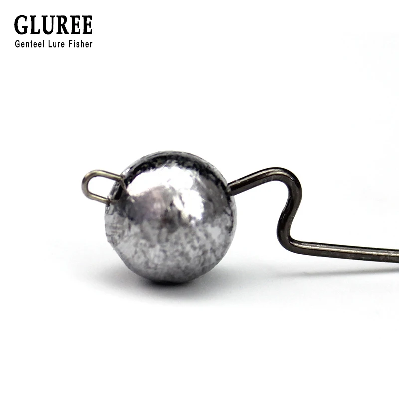 GLUREE 5 шт. 3 8g 7g 7 5g 10 приманка со свинцовым крючок рыболовный рукоятка джига крючки