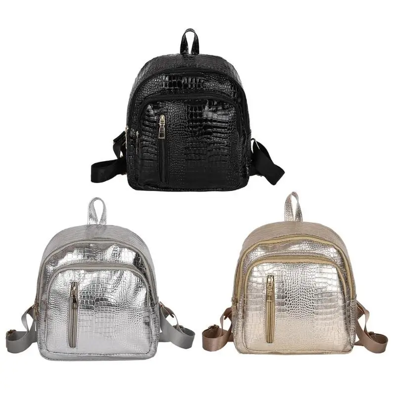 

2019 WomenTravel PU Leather Zipper Backpack Korean Female Rucksack Leisure Student School Bag Lady Soft Bag bolsa feminina