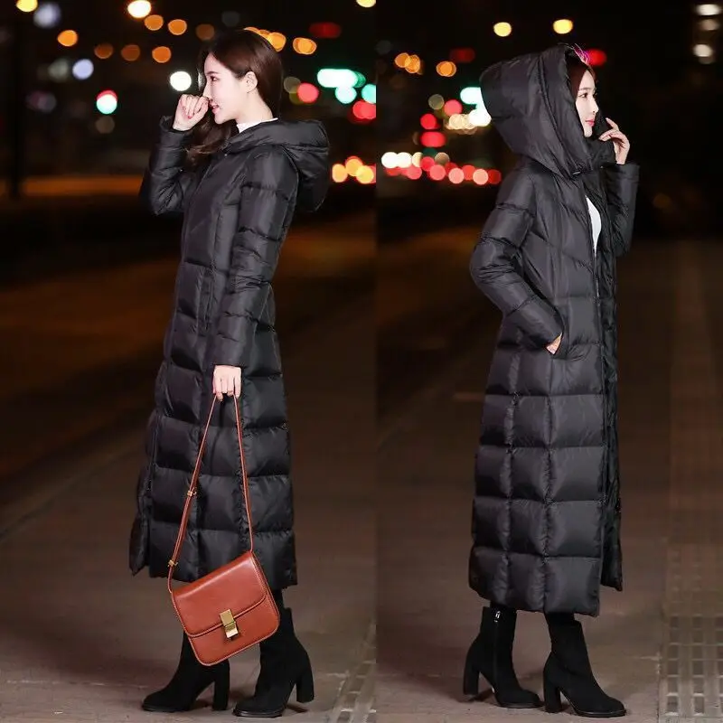 Kopen Vrouwelijke Jas Winter Pak Puffer Warme Gewatteerde Lange Jas Hooded Parka Vrouwen Manteau Femme Hiver Overjas Sneeuw Dragen Grote Maten