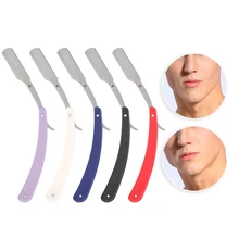 Ретро Мужская Ручная бритва Классическая Парикмахерская бритва складная бритва для волос нож для бритья