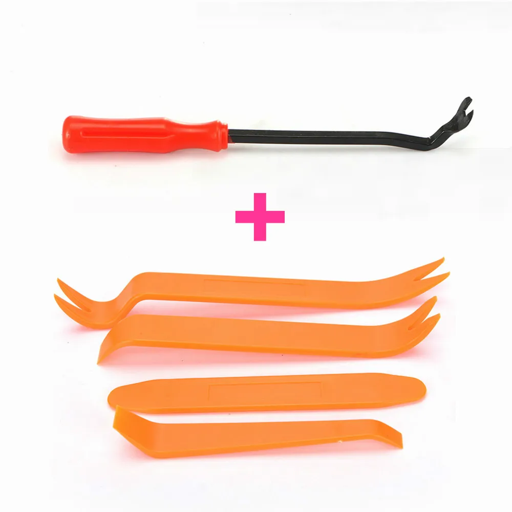 

4pcs Remover Removal Puller Pry Tool Car Door Panel Trim Upholstery Retaining Clip Plier Tool Hand Tool Set