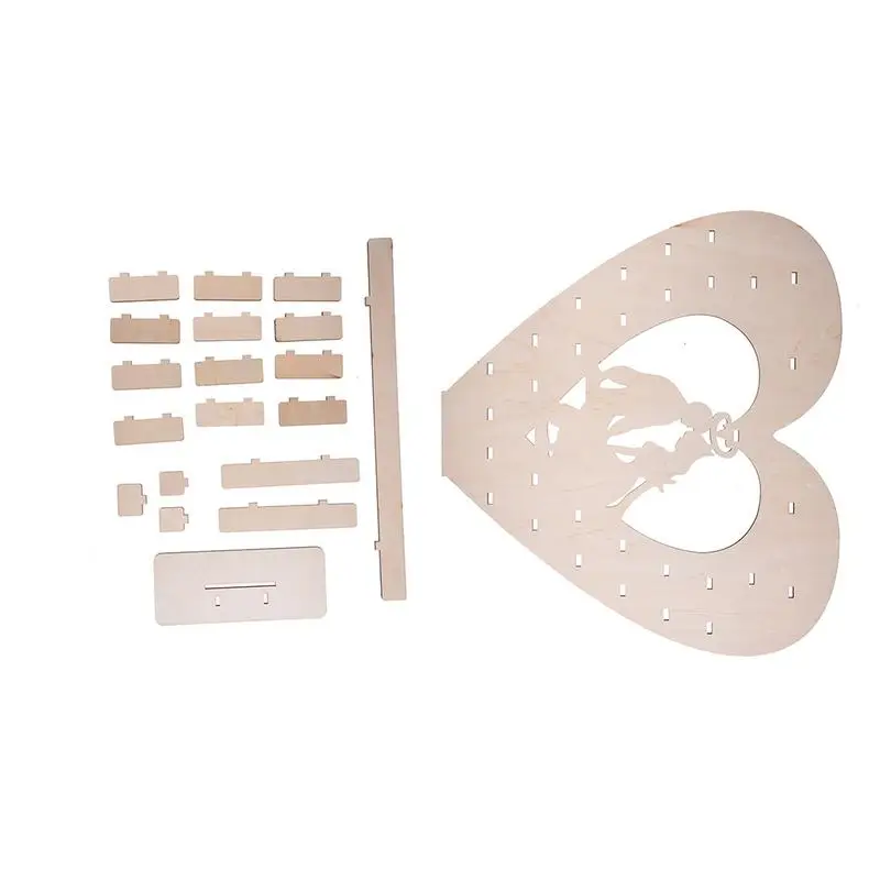 

Wooden Chocolate Display Stand Heart Shaped Chocolate Sweets Candies Holder Decoration For Wedding Banquets Bridal Showers Anniv