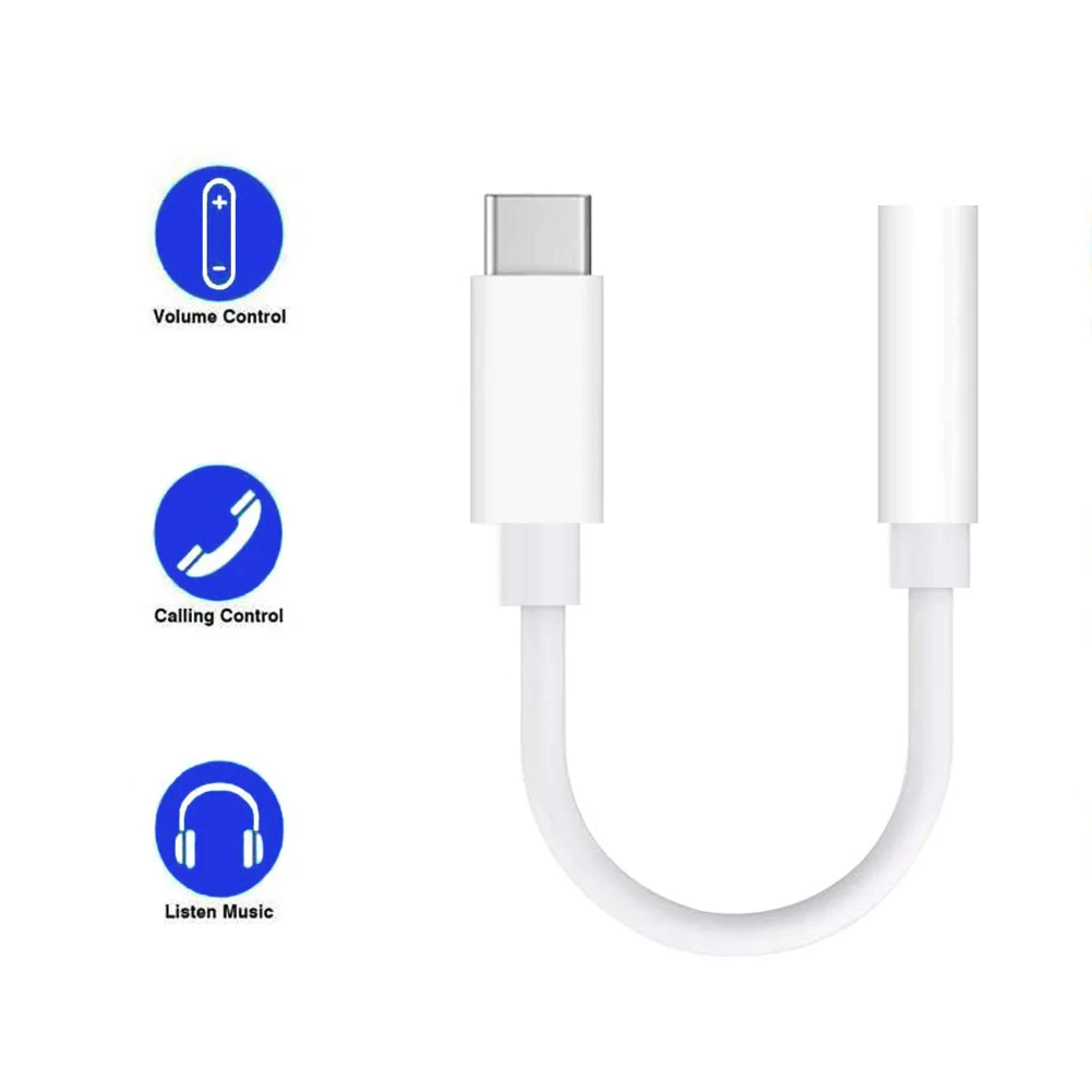 

Type C to 3.5mm Female Aux Audio Cable USB C Headphone Jack Adapter Audio Video Cables For Phone Laptop Tablet