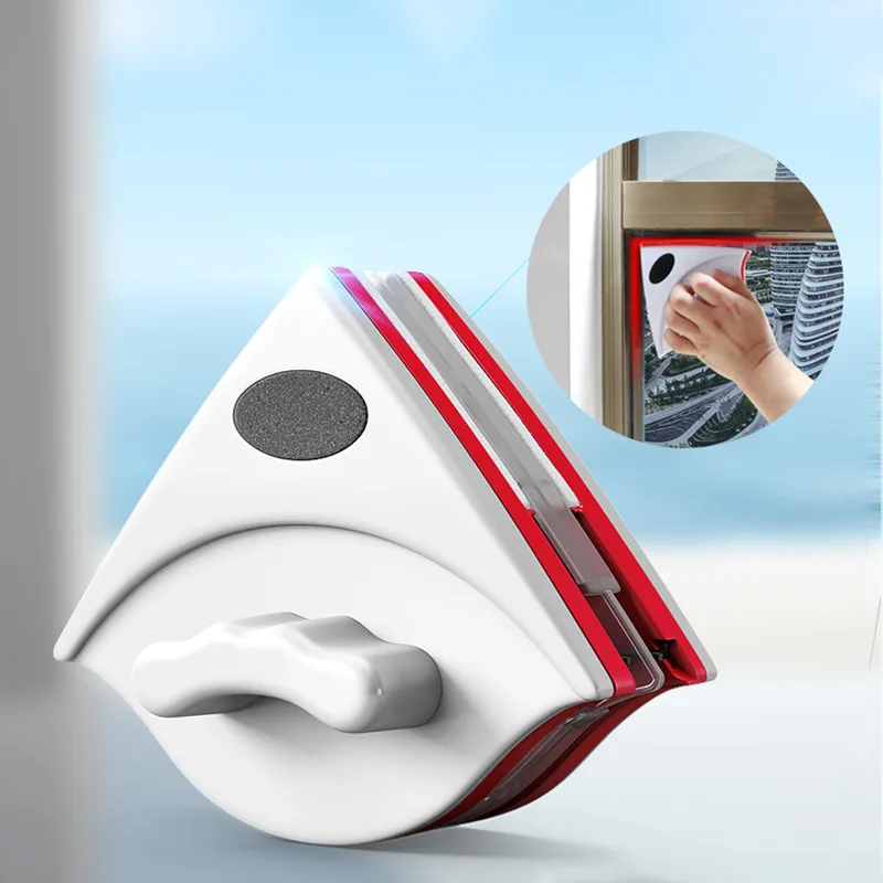 

Home Window Glass Cleaner Tool Double Side Magnetic Cleaning Brush Dust Wipe Magnet Glass Cleaner