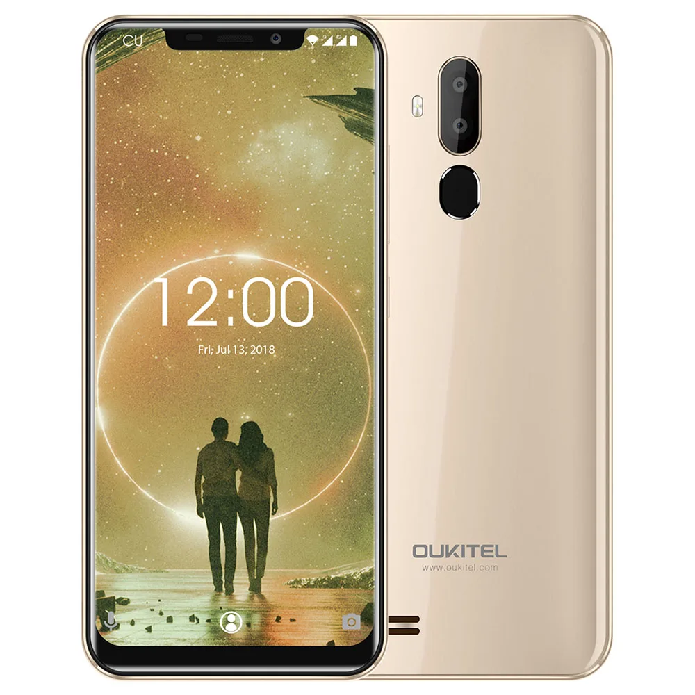 

Oukitel C12 3G Smartphone 6.18'' Android 8.1 MT6580 Quad Core 2GB RAM 16GB ROM 2.0MP Front Camera Fingerprint 3300mAh Cellphones