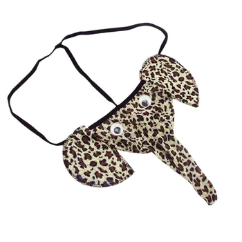 

2019 New Arrival Hot Sale Men Sexy Erotic G-String Thong Elephant Thong Underwear Lingerie Sexy Leopard Panties
