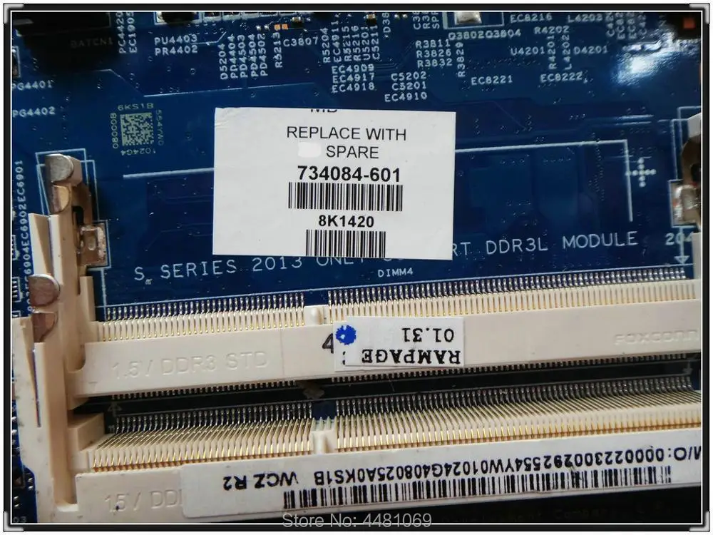 734084-501 para hp Probook Notebook 450 734084-601 48.4yw03.011 470 Motherboard 100% Testado 734084-001 440 g1 - Imagem 4