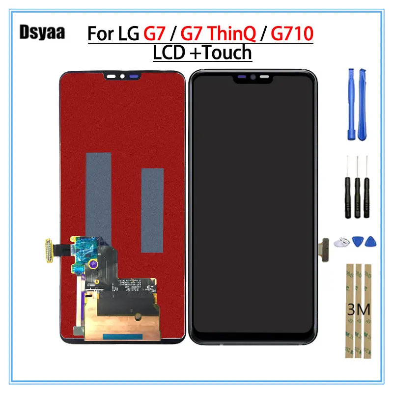 

100% Tested Display For LG G7 ThinQ G710 G710EM G710PM G710VMP LCD Touch Screen Digitizer Replacement Parts For LG G7 LCD