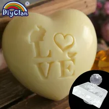 Ручной работы любовь мыло изготовление штамп кролик узор прозрачный натуральный плексиглас мыло печать с ручкой акриловая часть пользовательское сердце