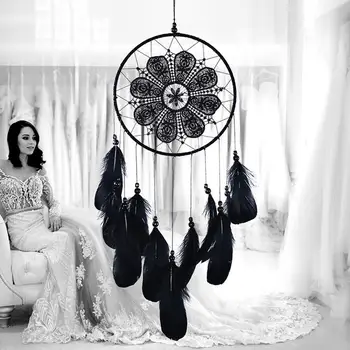 

White Goose Feathers Dream Catcher Wedding Decorations Decoration Ornament Gift Valentine 's Day Gifts Wind Chimes #BO