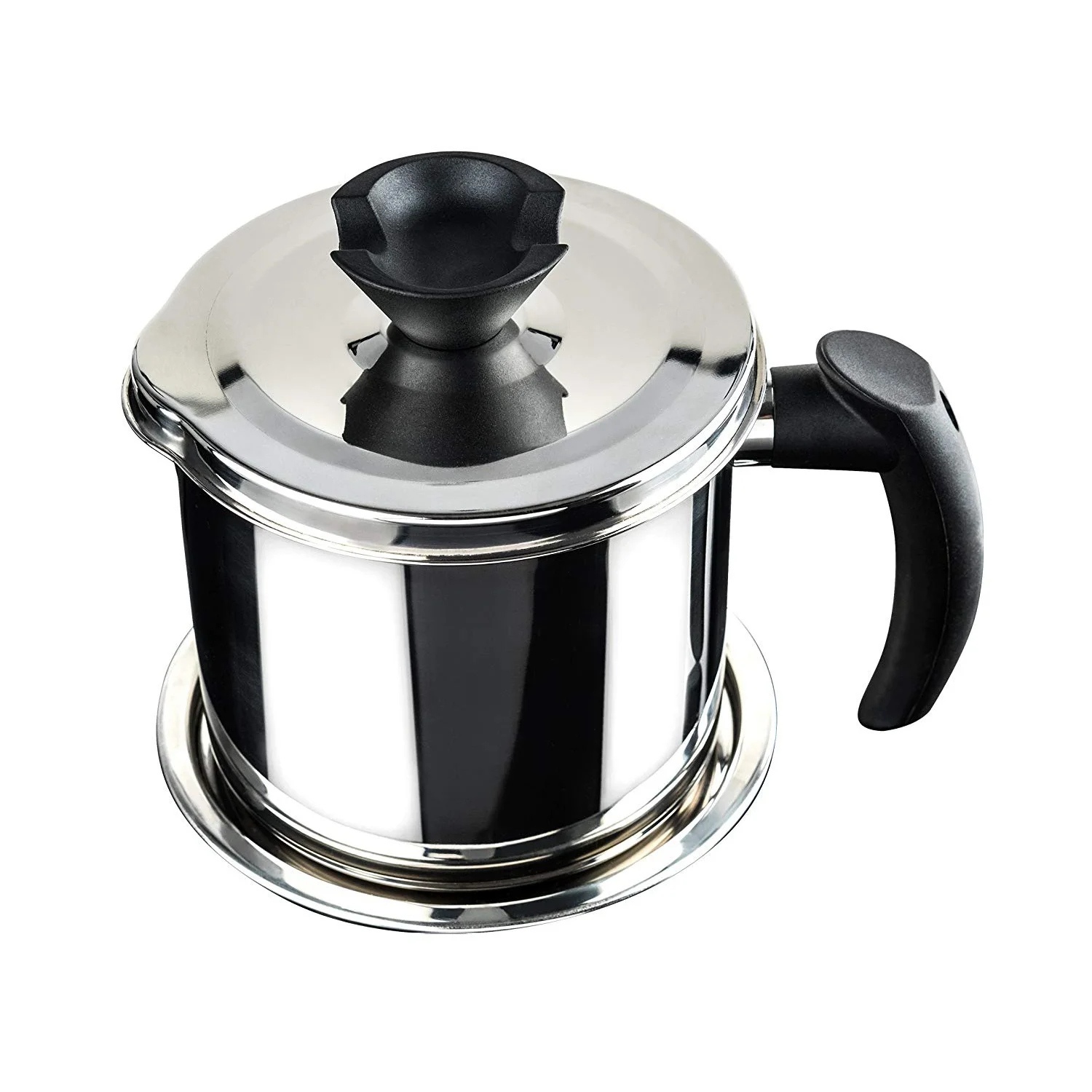

Hot Grease Container With Separator Durable Bacon Cooking Oil Strainer And Cooking Grease Can For Reusing Oil Stainless Steel