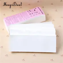 100 шт. Нетканая бумага для удаления волос рулоны одноразовая Депиляционная восковая полоска Эпилятор Восковая бумага полоса для тела ноги руки волос