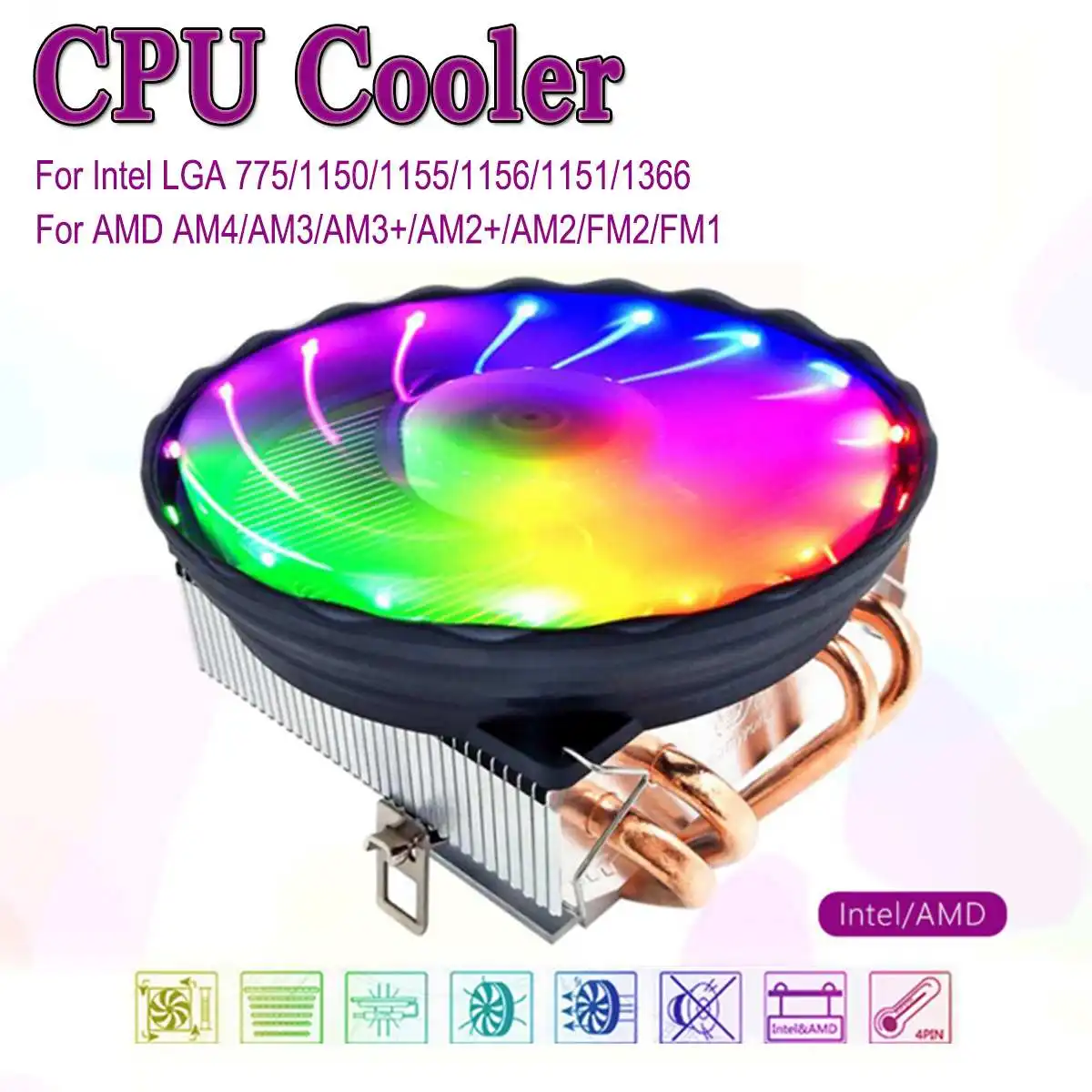 4 Heatpipes CPU برودة 4pin PWM LED 120mm التبريد مروحة المبرد غرفة تبريد ل إنتل LGA 1150/1151/ 1155/1156 ل AMD AM3 + AM3 AM2 + 4 Heatpipes CPU برودة 4pin PWM LED 120mm التبريد مروحة المبرد غرفة تبريد ل إنتل LGA 1150/1151/ 1155/1156 ل AMD AM3 + AM3 AM2 +