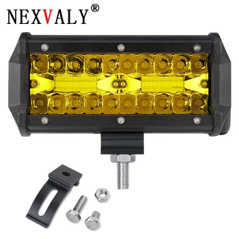 

7 Inch 120w Fog light off road Led Work Light Bars for Tractor Boat Truck SUV ATV UAZ Spot Flood Combo Beam 12v 24v 3000K