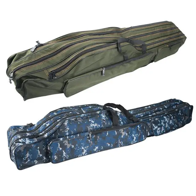 Special Price 90cm/110cm/130cm Collapsible Soft Fishing Bag Army Green Camouflage Double or Three Layers Large Capacity Bag for Fishing Gear Special Price 90cm/110cm/130cm Collapsible Soft Fishing Bag Army Green Camouflage Double or Three Layers Large Capacity Bag for Fishing Gear