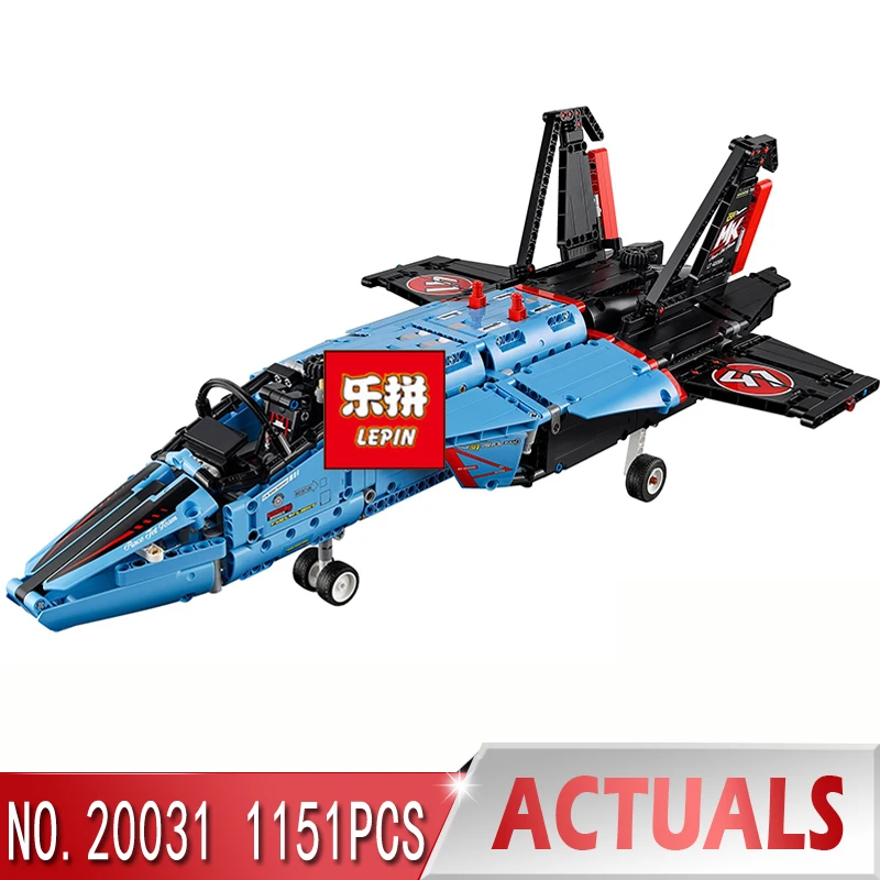 

Compatible With Lego 42066 Lepin 20031 Technic AIR RACE JET Building Blocks With Electric Motors Power Functions Model Bricks