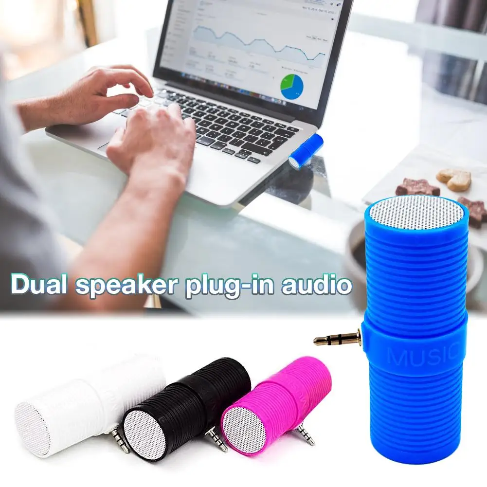 

3.5MM In - Line Stereo Portable Mini Speaker MP3 Music Player Speaker For Mobile Phones Tablets Direct Insert Speaker