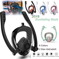 Double Tubes Anti Fog Swimming Mask Swimming Diving Full Face Mask Surface Snorkel Scuba Security Buckle Anti Fog Leak Double Tubes Anti Fog Swimming Mask Swimming Diving Full Face Mask Surface Snorkel Scuba Security Buckle Anti Fog Leak