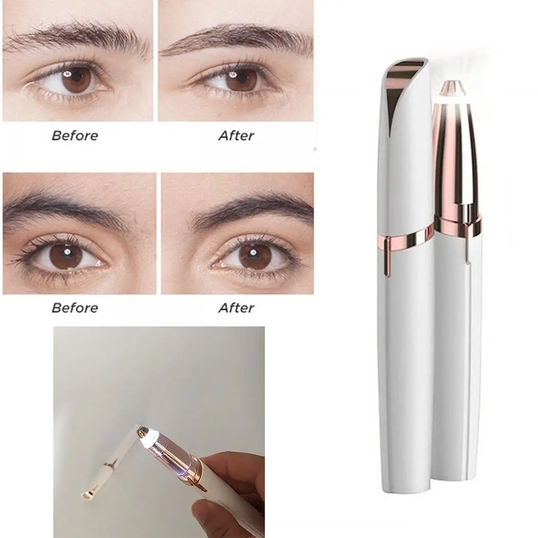 

New lipstick repair shaving eyebrow shaver flawless brows shaving hair removal device electric eyebrows Eyebrow Trimmer
