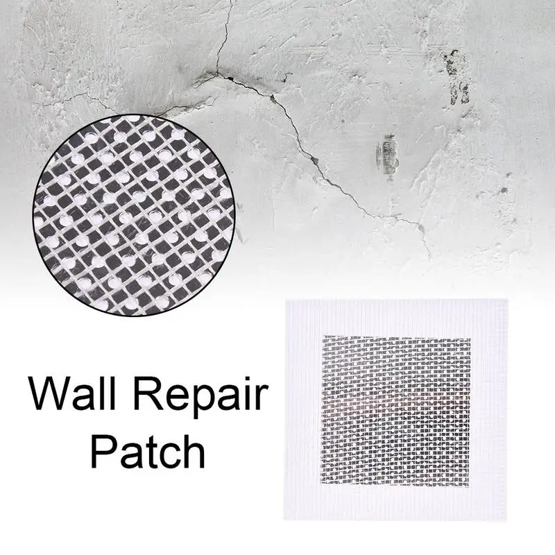 

Home Special Wall Patch Adhesive Mesh Wall Quick Repair Aluminum Plate Repair Patch For Damaged Drywall Ceiling 4X4 Inch