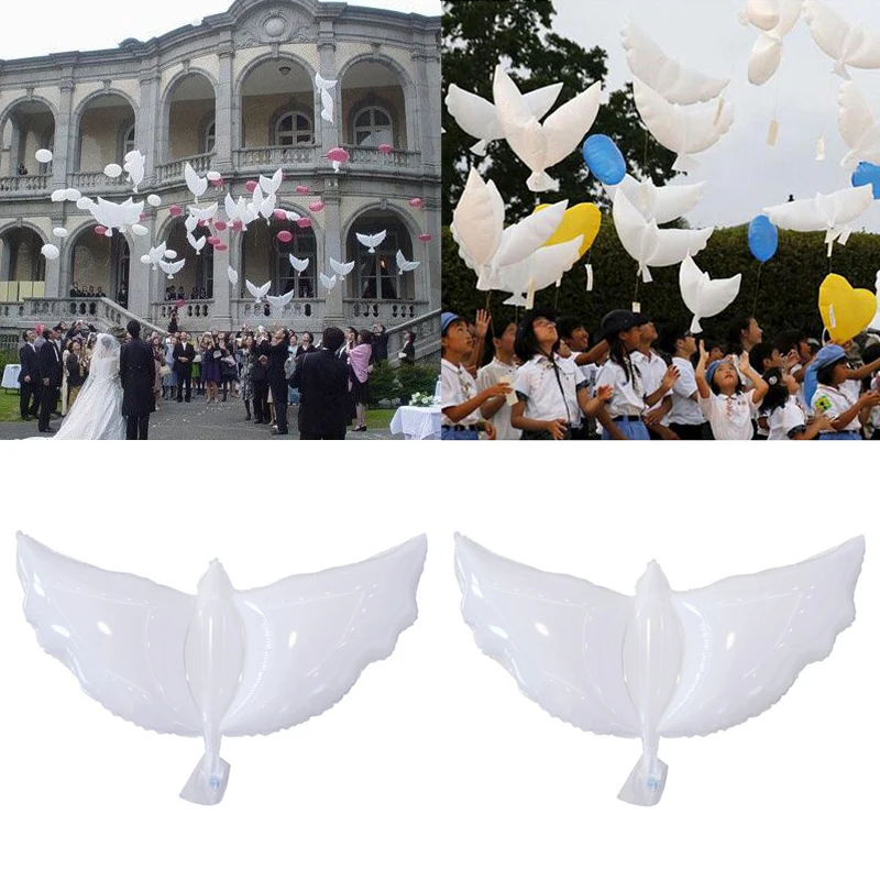 

Fashion 1 pcs Peace Pigeon Balloons Birthday Party White Supplies Ceremony Wedding Decoration Peace Dove Floating Air Ball