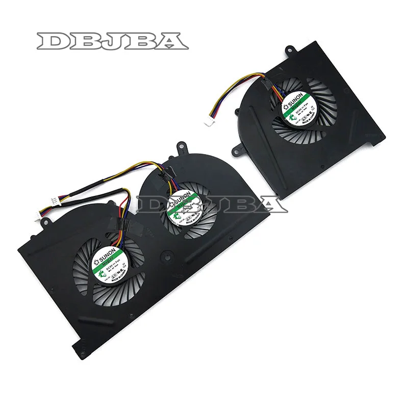 Новый вентилятор ЦП + графический процессор для MSI GS63 GS63VR GS73 GS73VR|Охлаждающие