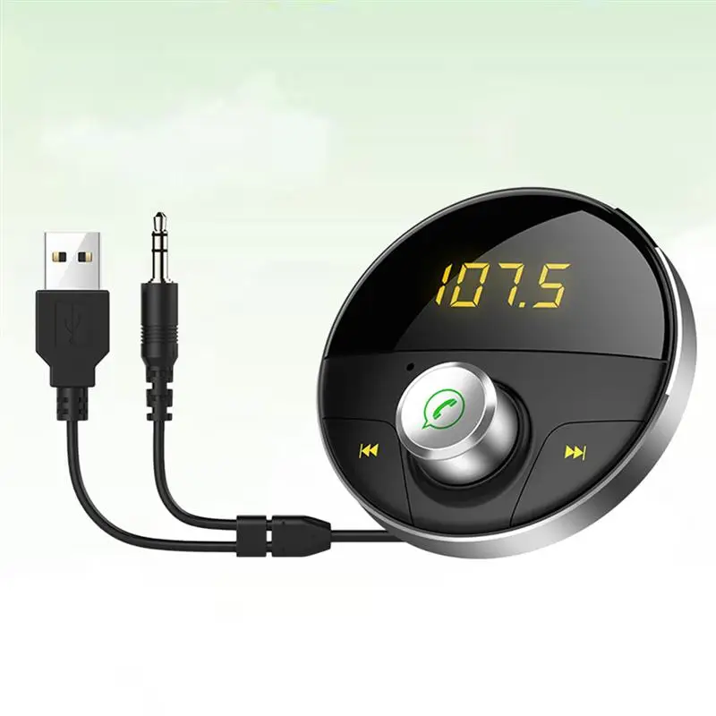 AUX беспроводной Bluetooth Handsfree fm передатчик 3 5 мм разъем MP3 плеер Радио адаптер авто